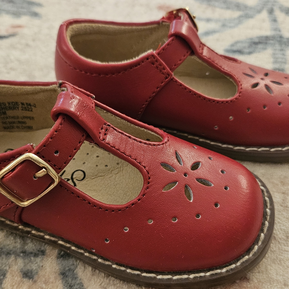 Classic Red Kids Shoes
